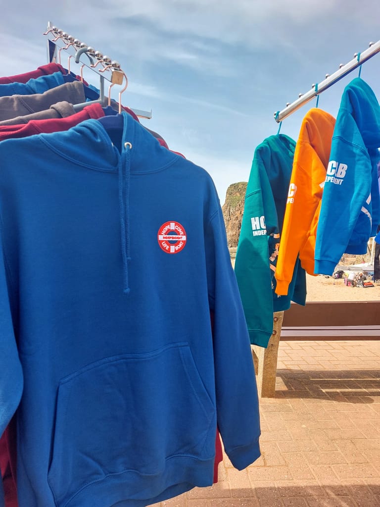 Hope Cove Life Boat merchandise. Hoodies, Caps and t-shirts