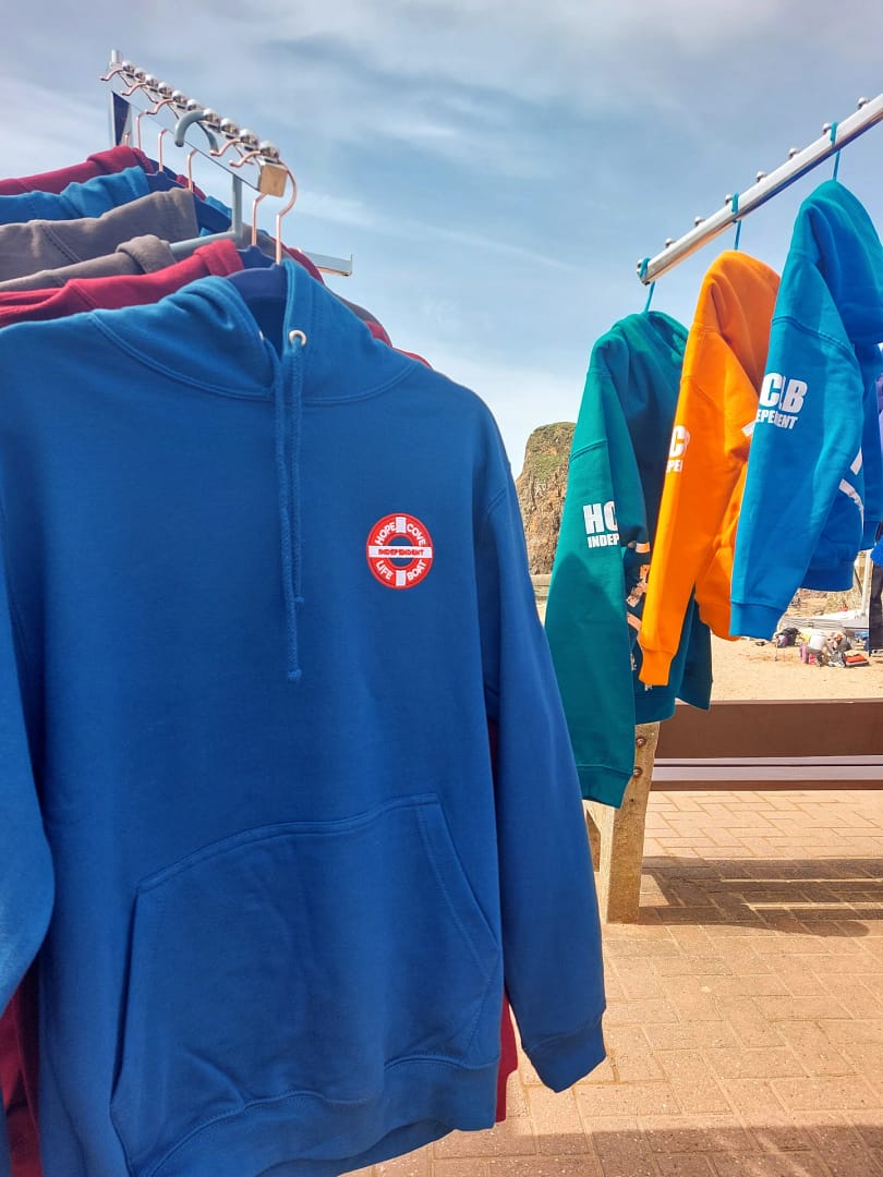 Hope Cove Life Boat merchandise. Hoodies, Caps and t-shirts